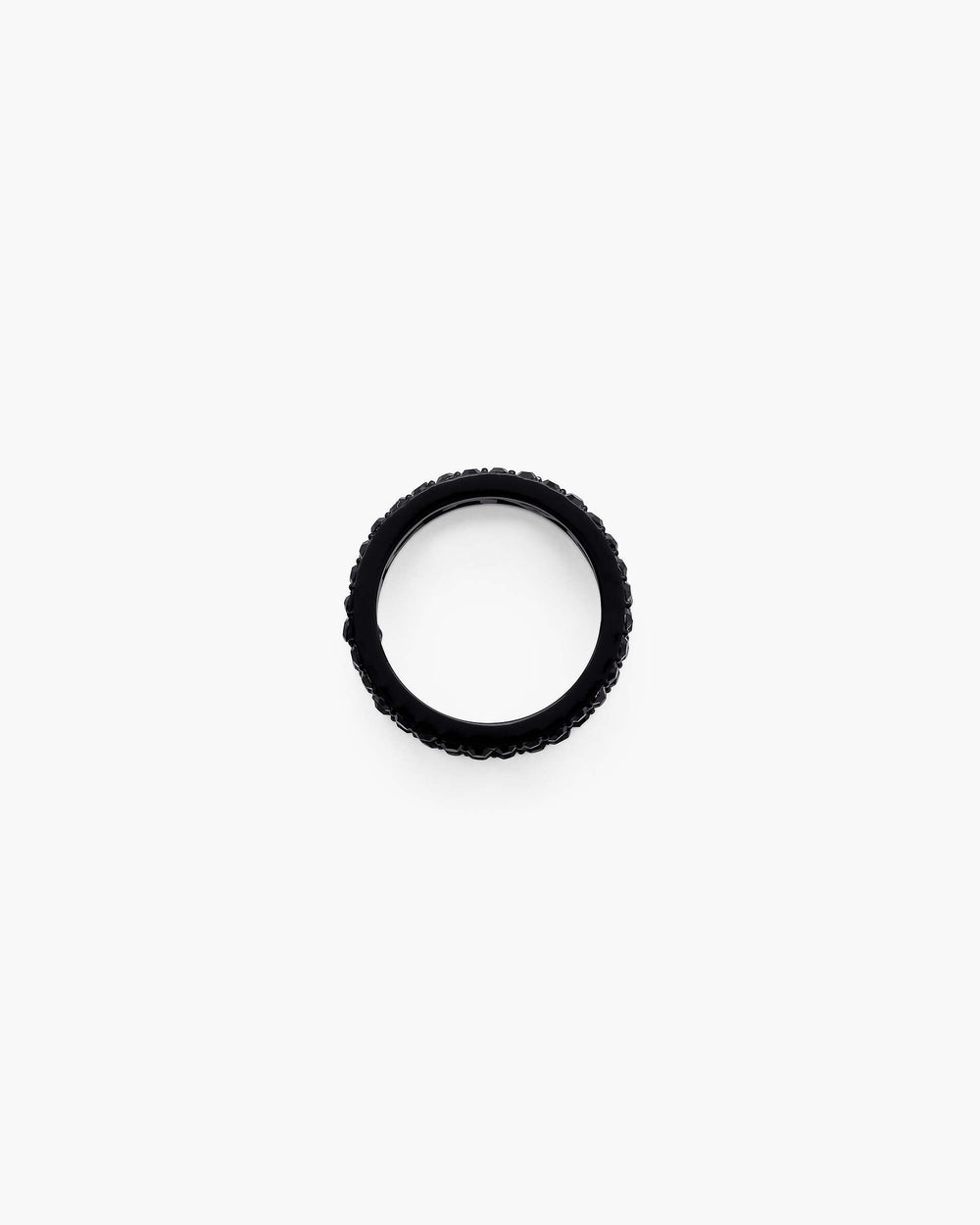 The Monogram Pave Ring - Black/Black Crystal | Marc Jacobs on sale