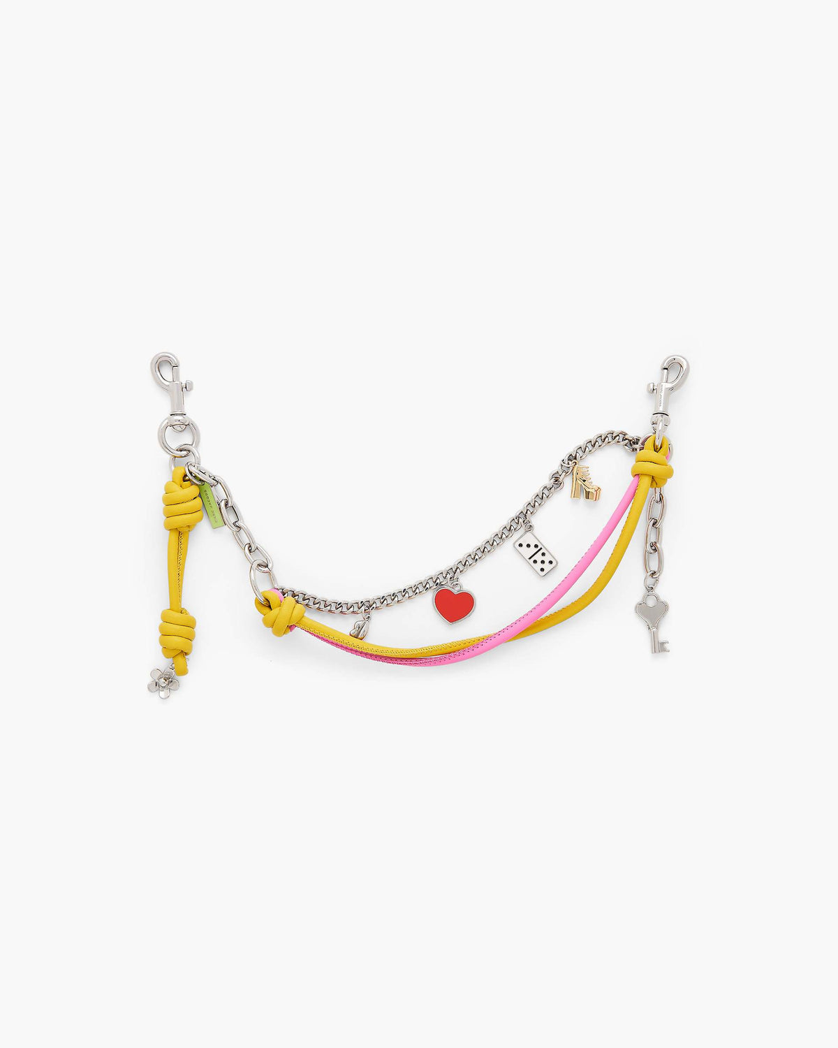 The Mini Icon Chain Bag Charm - Bow Pink Multi | Marc Jacobs US