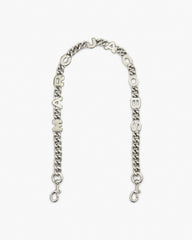 The Logo Chain Shoulder Strap - Nickel | Marc Jacobs online