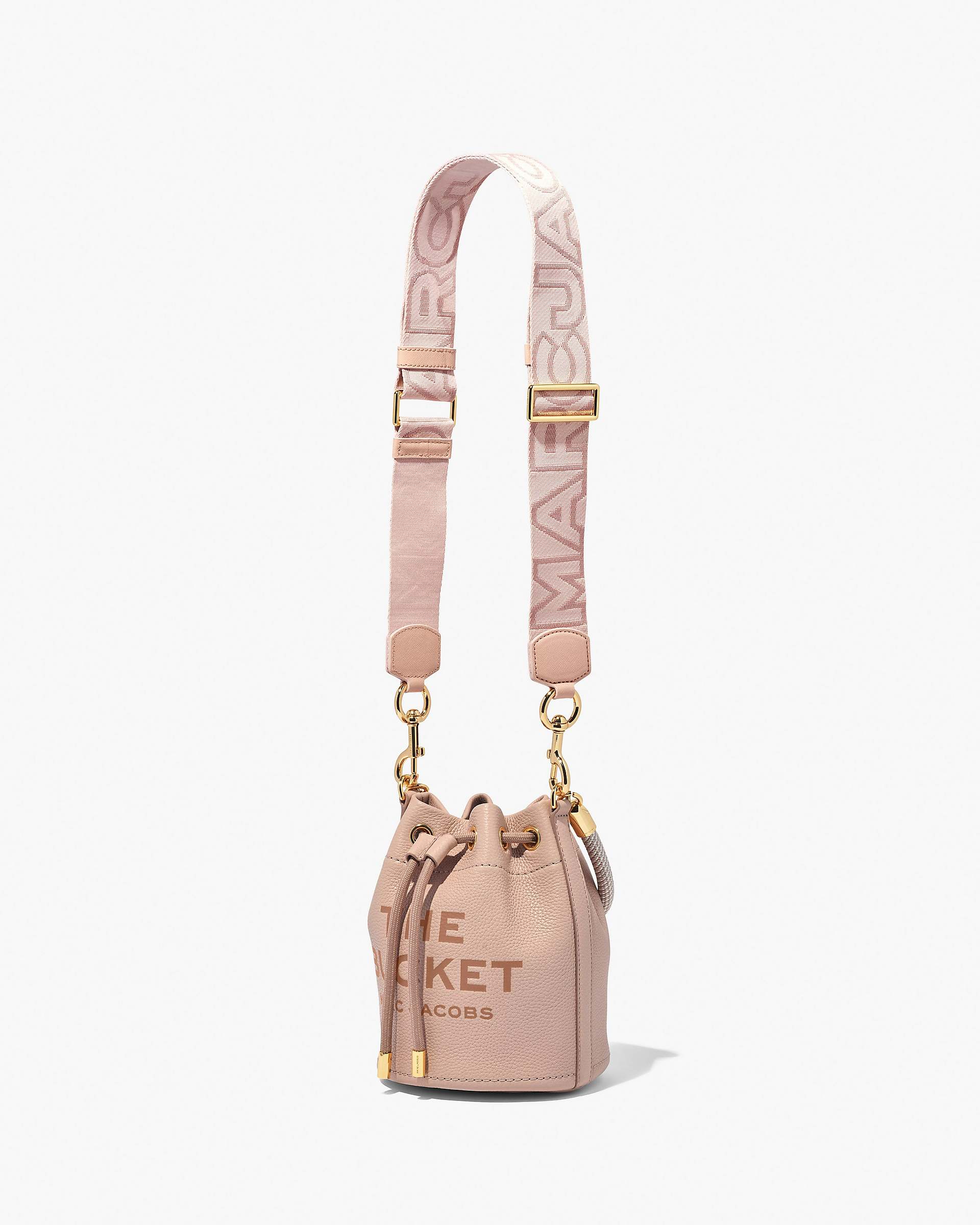 The Outline Logo Webbing Strap - Rose Multi | Marc Jacobs sale