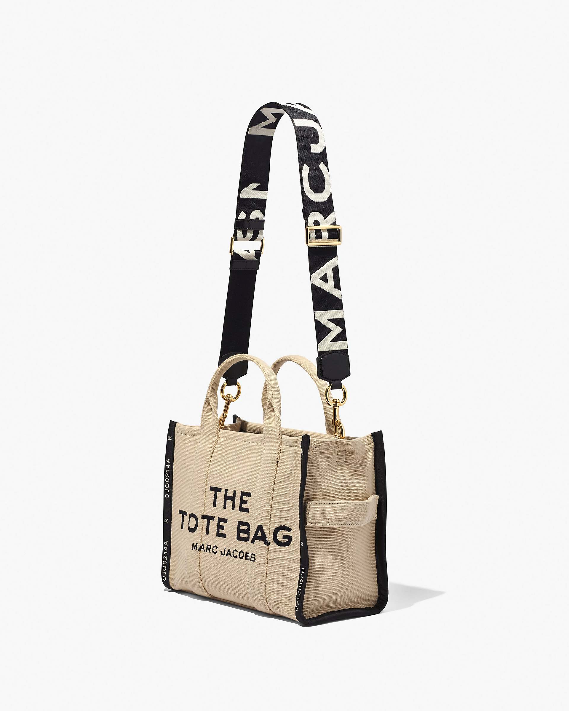 The Logo Webbing Strap - Black/White | Marc Jacobs for sale