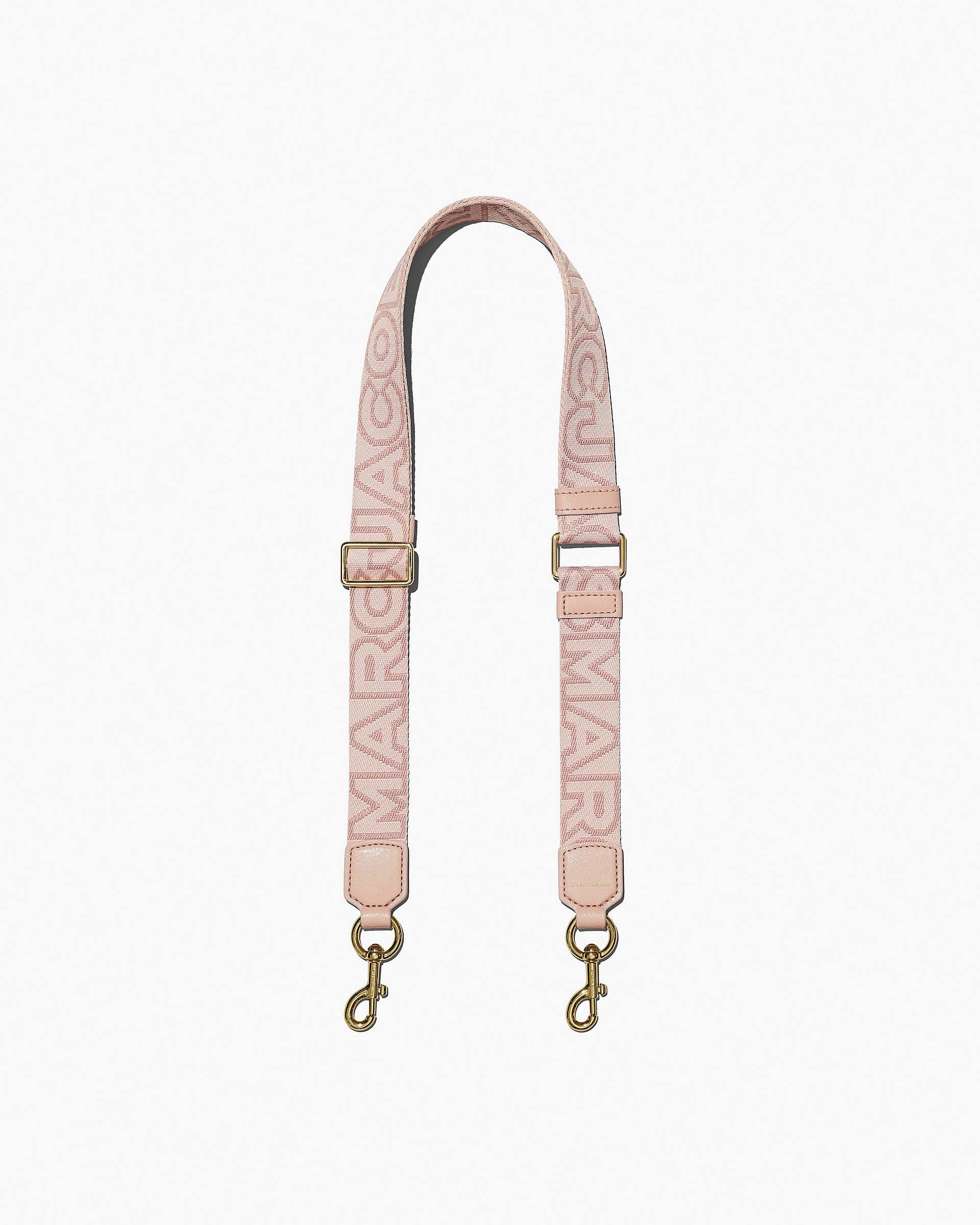 The Thin Outline Logo Webbing Strap - Rose Multi | Marc Jacobs online