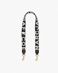 The Thin Logo Webbing Strap - Black/White | Marc Jacobs discount