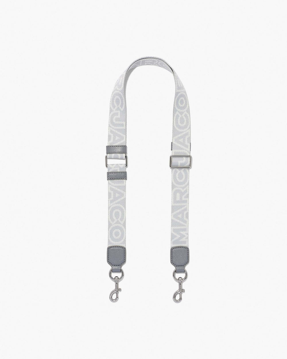 The Thin Outline Logo Webbing Strap - Wolf Grey Multi | Marc Jacobs online