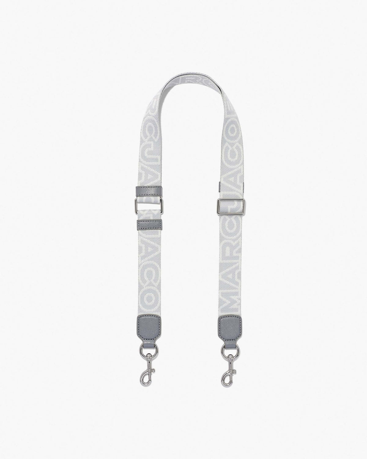 The Thin Outline Logo Webbing Strap - Wolf Grey Multi | Marc Jacobs online