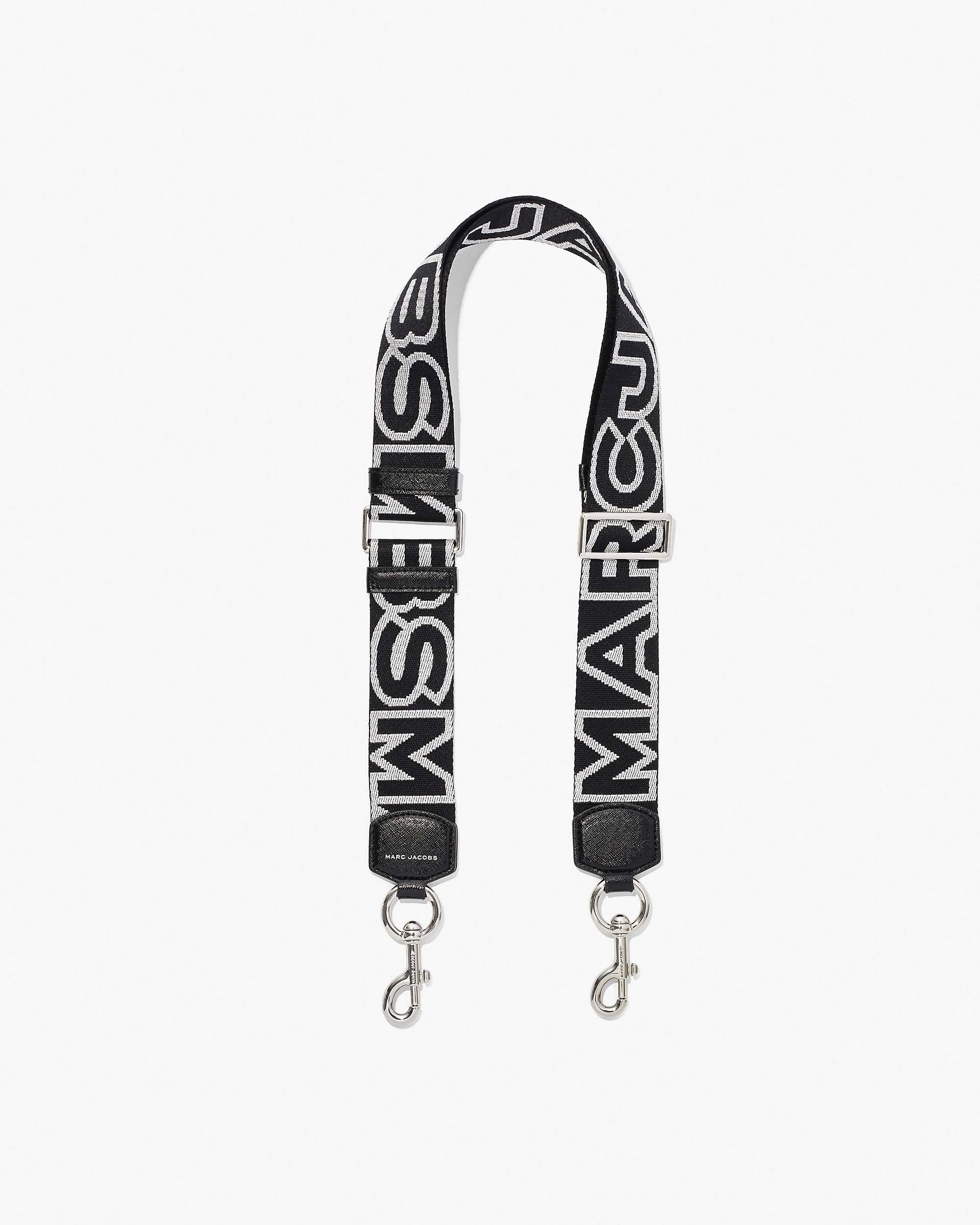 The Outline Logo Webbing Strap - Black/Silver | Marc Jacobs for sale