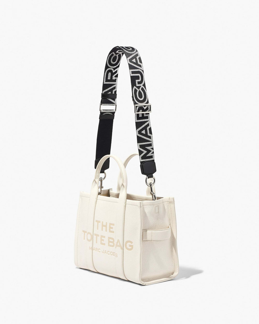 The Outline Logo Webbing Strap - Black/Silver | Marc Jacobs for sale