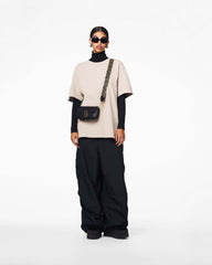 The Thin Outline Logo Webbing Strap - Black/Gold | Marc Jacobs on sale