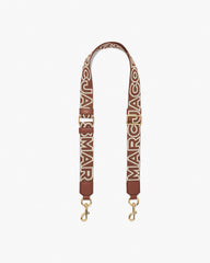 The Thin Outline Logo Webbing Strap - Argan Oil Multi | Marc Jacobs online