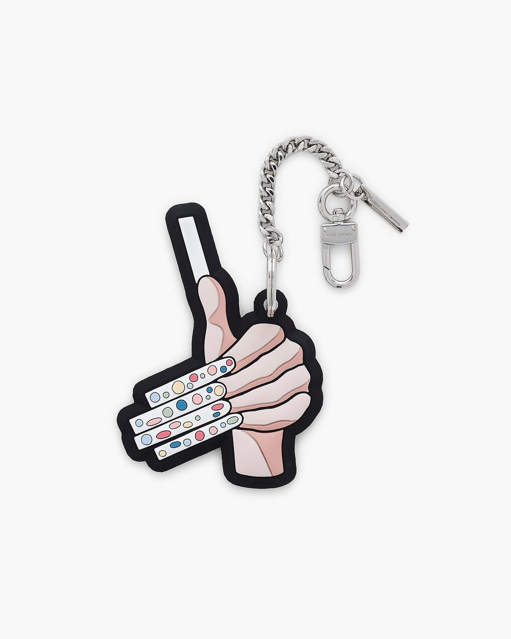 The Marc Mani Bag Charm - Black | Marc Jacobs online