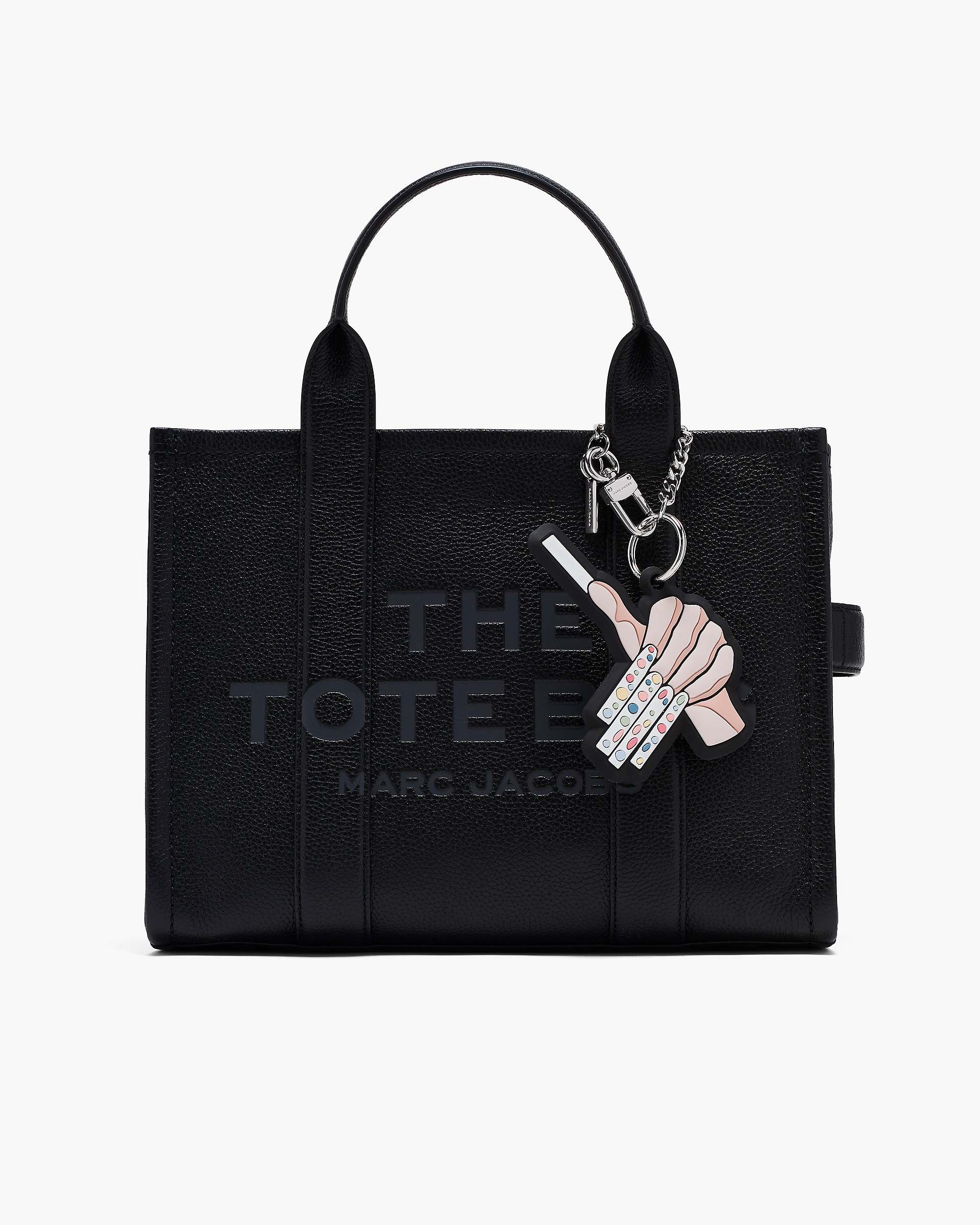 The Marc Mani Bag Charm - Black | Marc Jacobs online