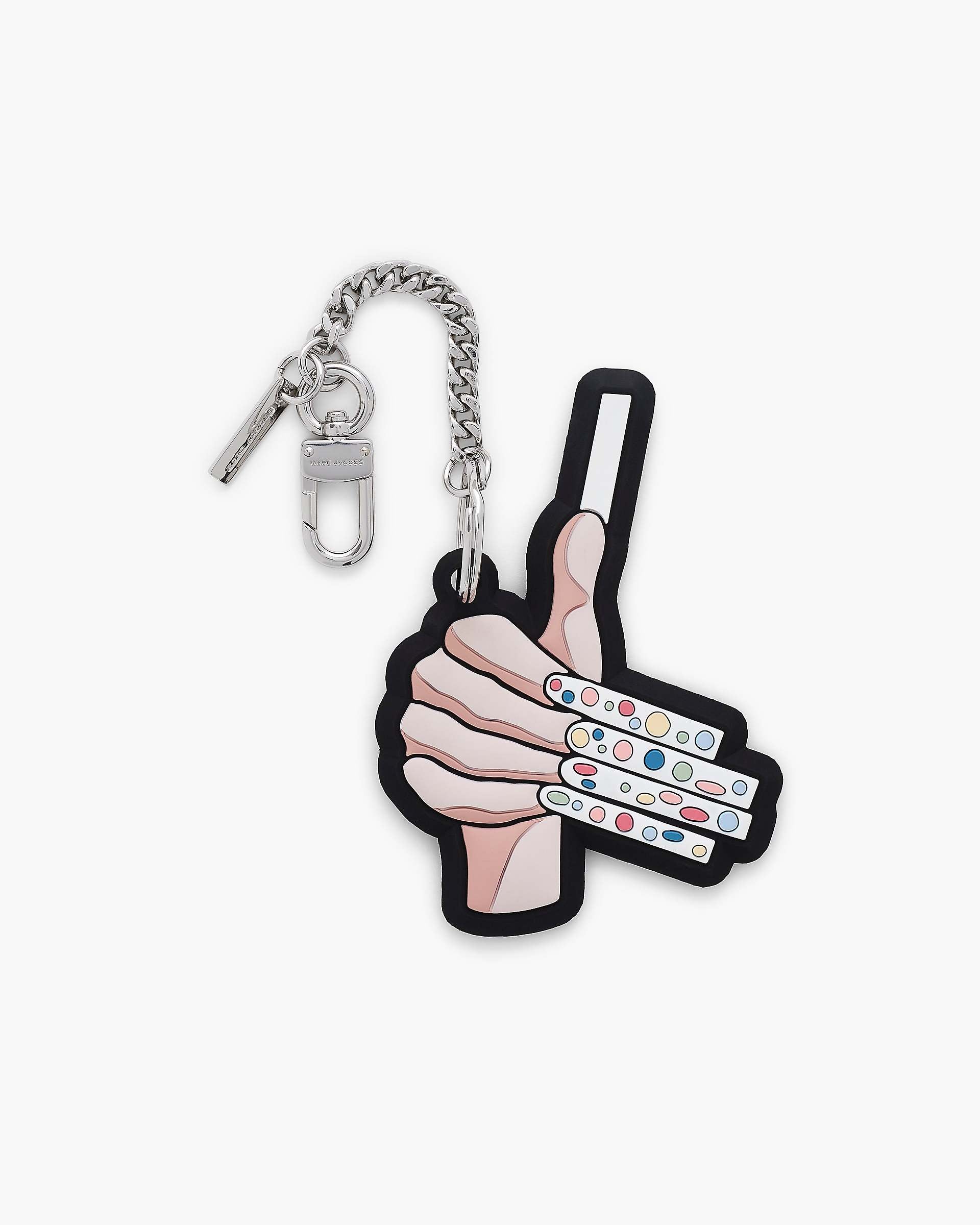 The Marc Mani Bag Charm - Black | Marc Jacobs online