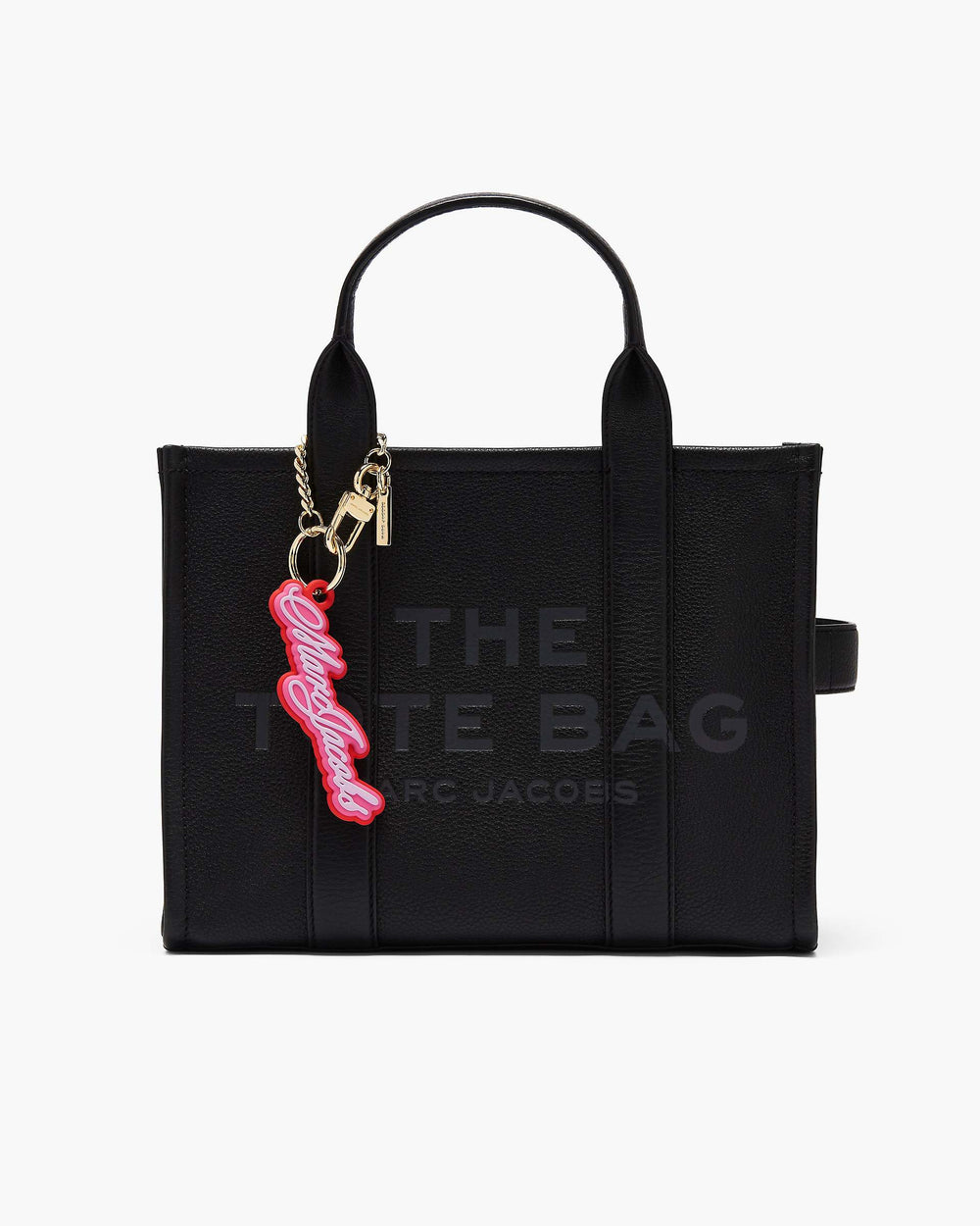 The Cursive Logo Bag Charm - Bow Pink Multi | Marc Jacobs discount