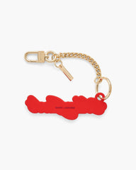The Cursive Logo Bag Charm - Bow Pink Multi | Marc Jacobs discount