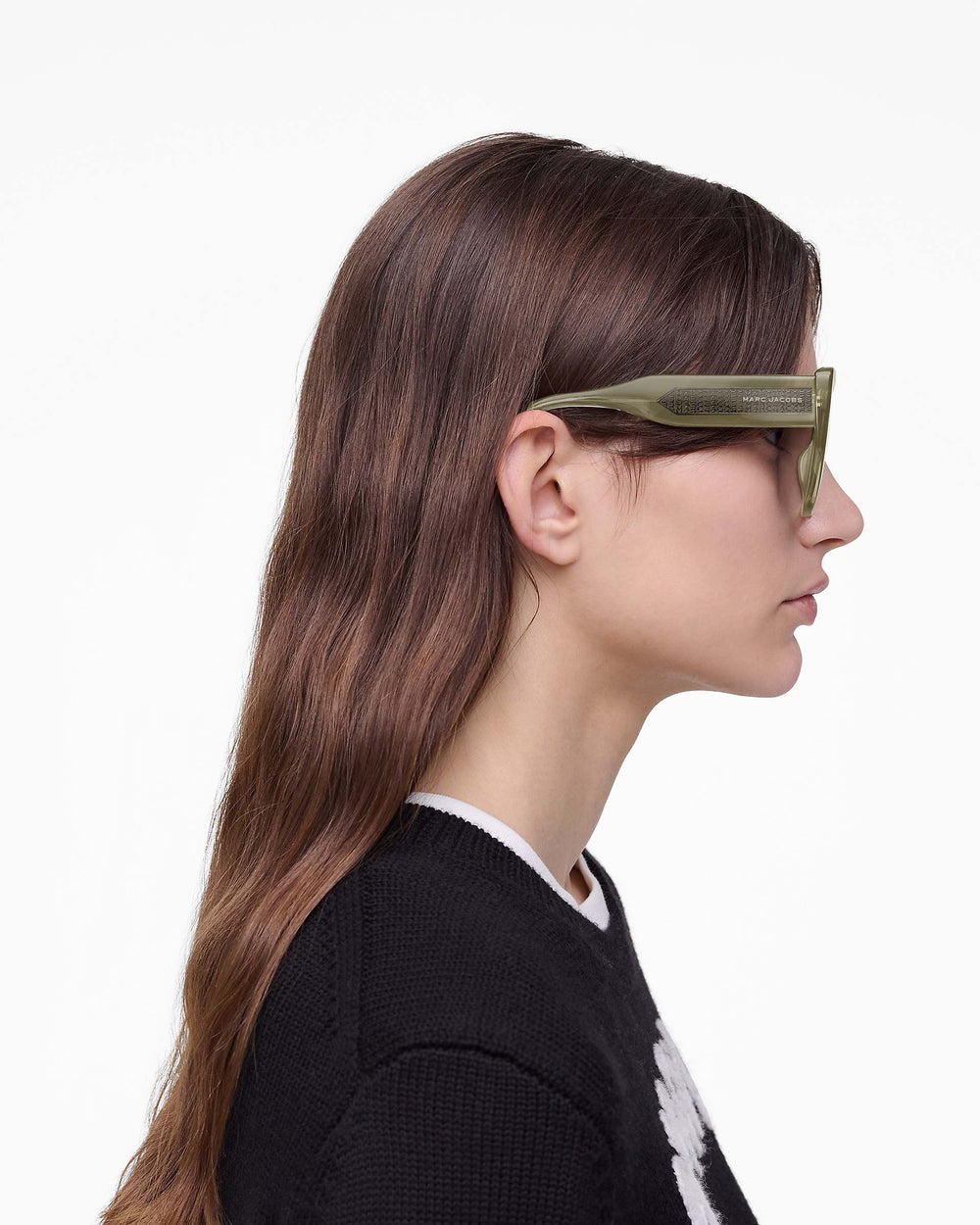 The J Marc Square Sunglasses - Olive | Marc Jacobs sale