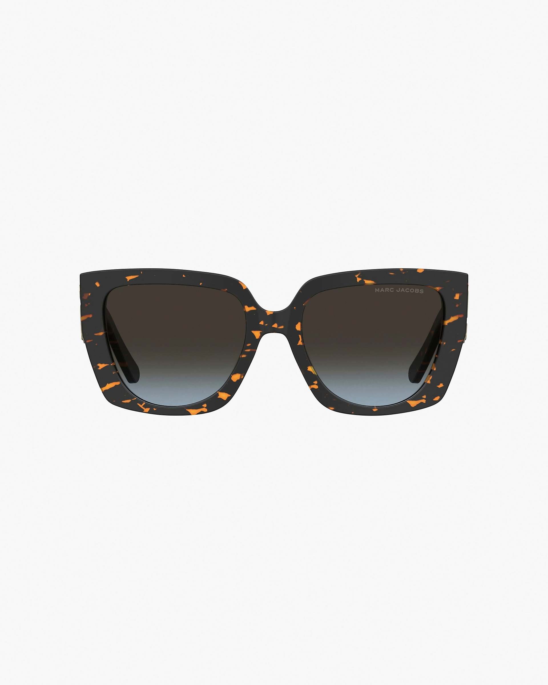 The J Marc Square Cutout Sunglasses - Havana | Marc Jacobs for sale