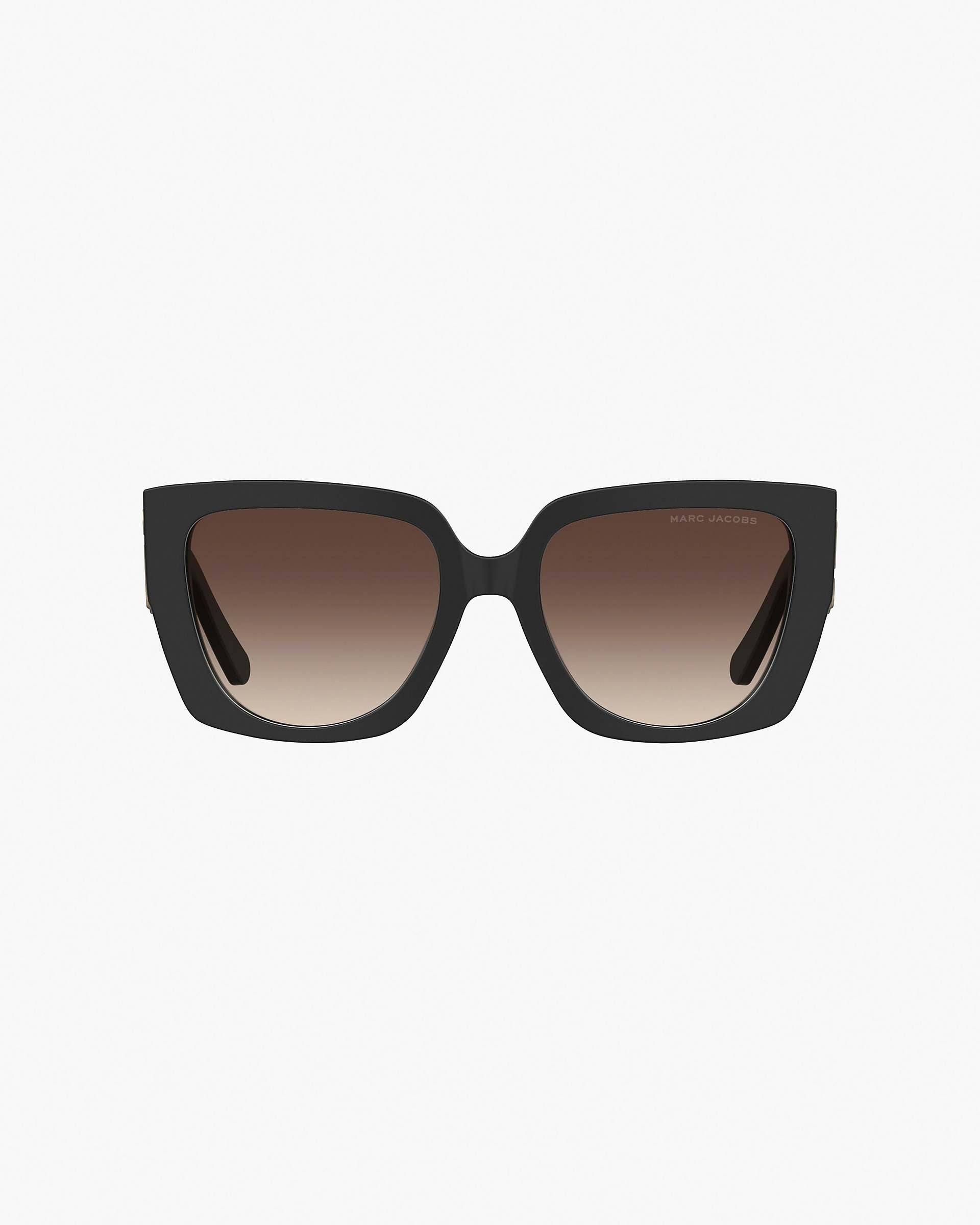 The J Marc Square Cutout Sunglasses - Black | Marc Jacobs on sale