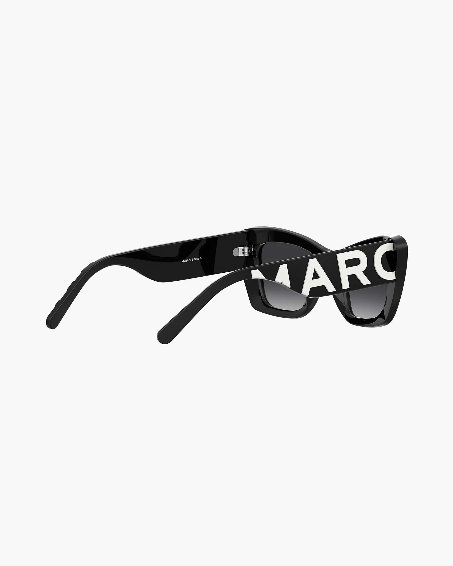 The Bold Logo Cat Eye Sunglasses - Black/White | Marc Jacobs US