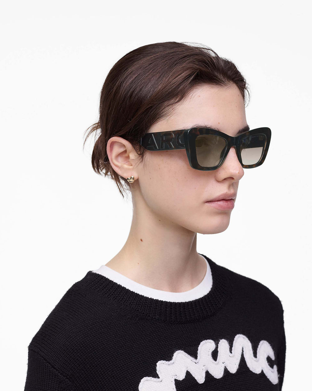 The Bold Logo Cat Eye Sunglasses - Havana | Marc Jacobs online