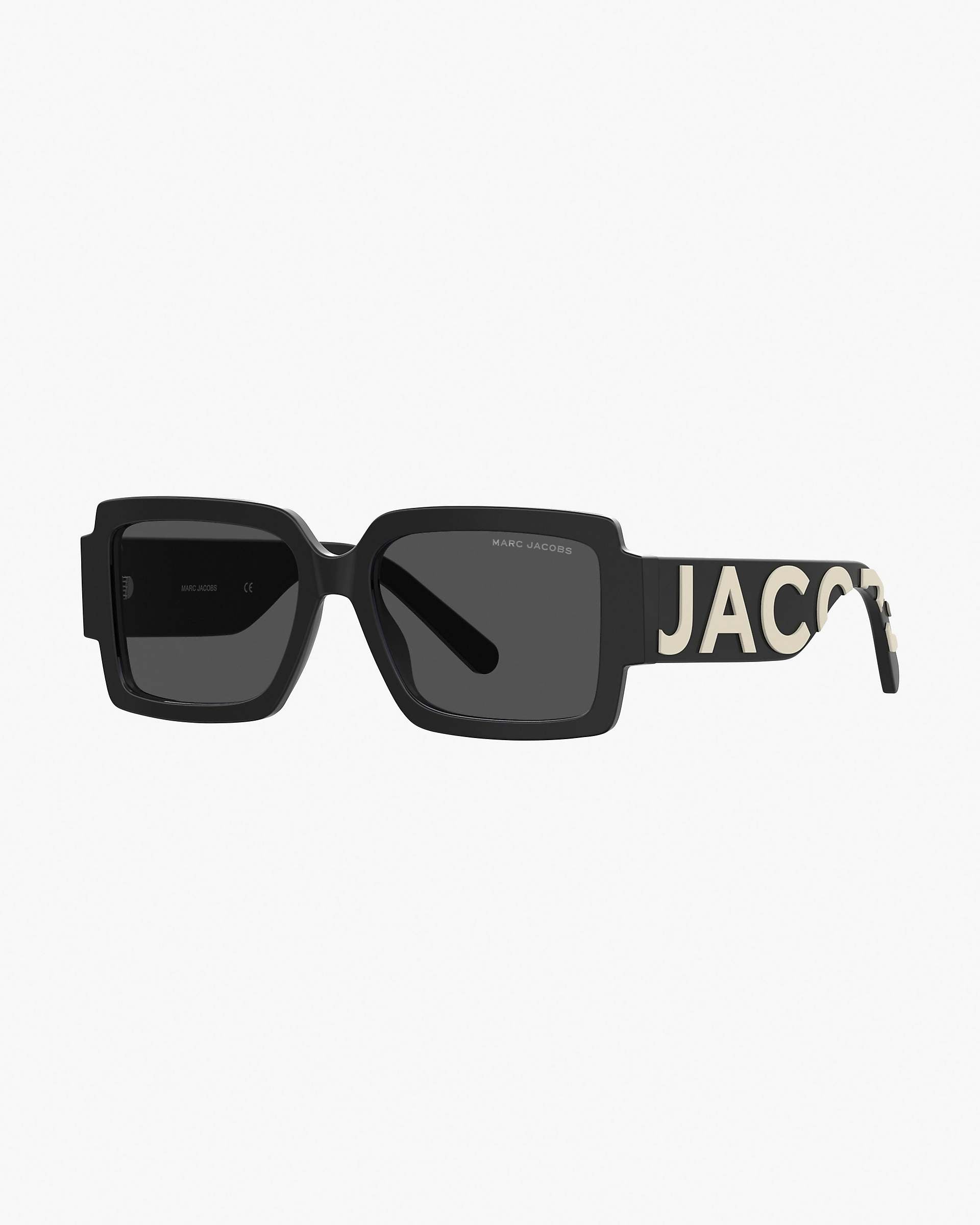 The Marc Jacobs Bold Logo Square Sunglasses - Black/White | Marc Jacobs discount