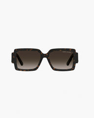 The Marc Jacobs Bold Logo Square Sunglasses - Havana | Marc Jacobs online