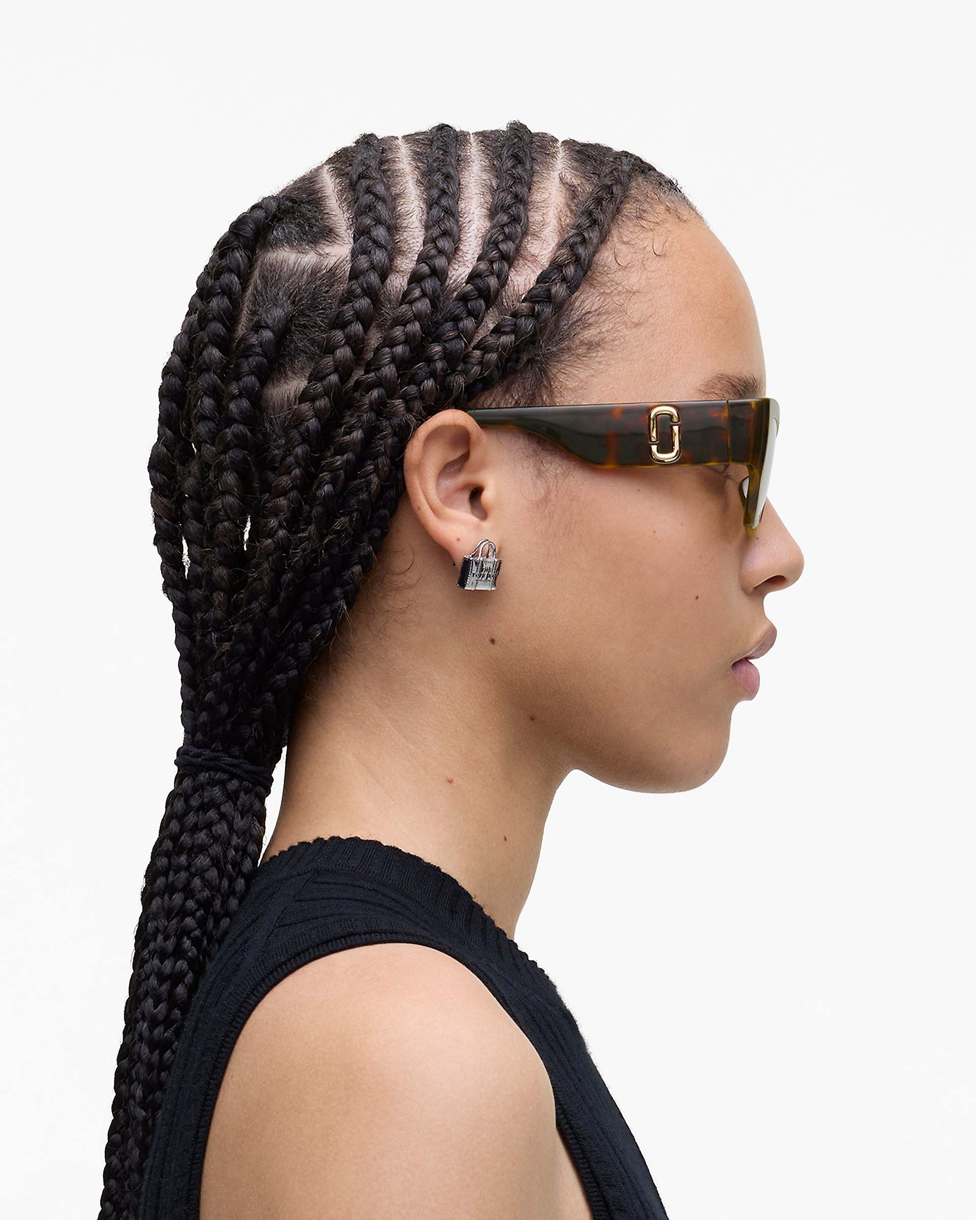 The J Marc Square Cat Eye Sunglasses - Havana | Marc Jacobs online