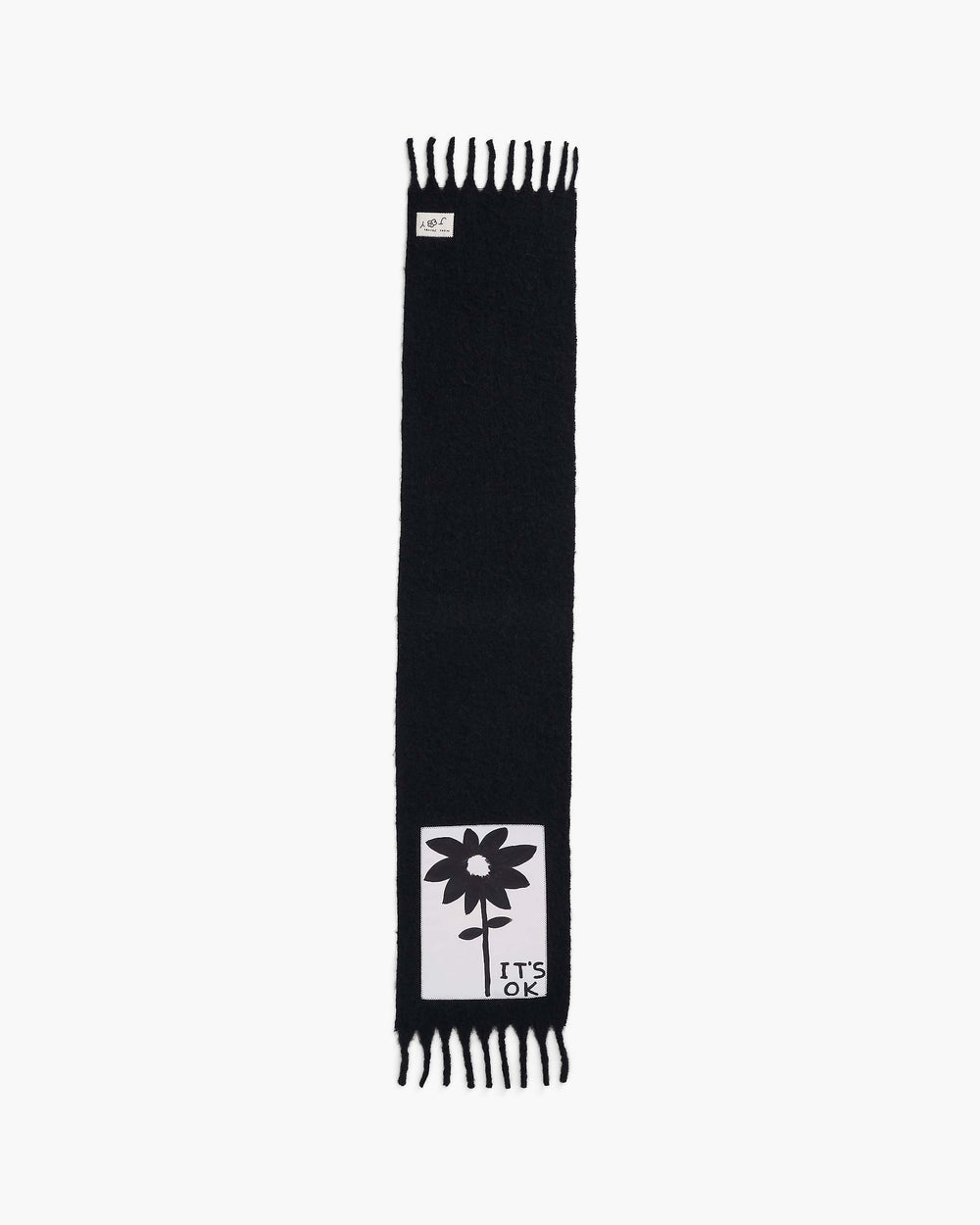 David Shrigley X Marc Jacobs It's Ok Wool Scarf - Black Multi | Marc Jacobs for sale