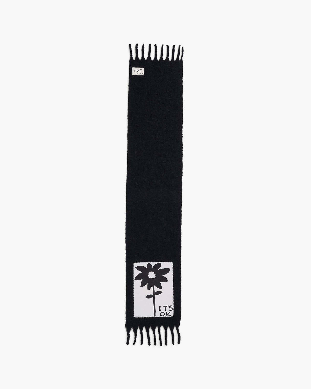 David Shrigley X Marc Jacobs It's Ok Wool Scarf - Black Multi | Marc Jacobs for sale