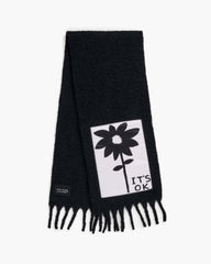 David Shrigley X Marc Jacobs It's Ok Wool Scarf - Black Multi | Marc Jacobs for sale