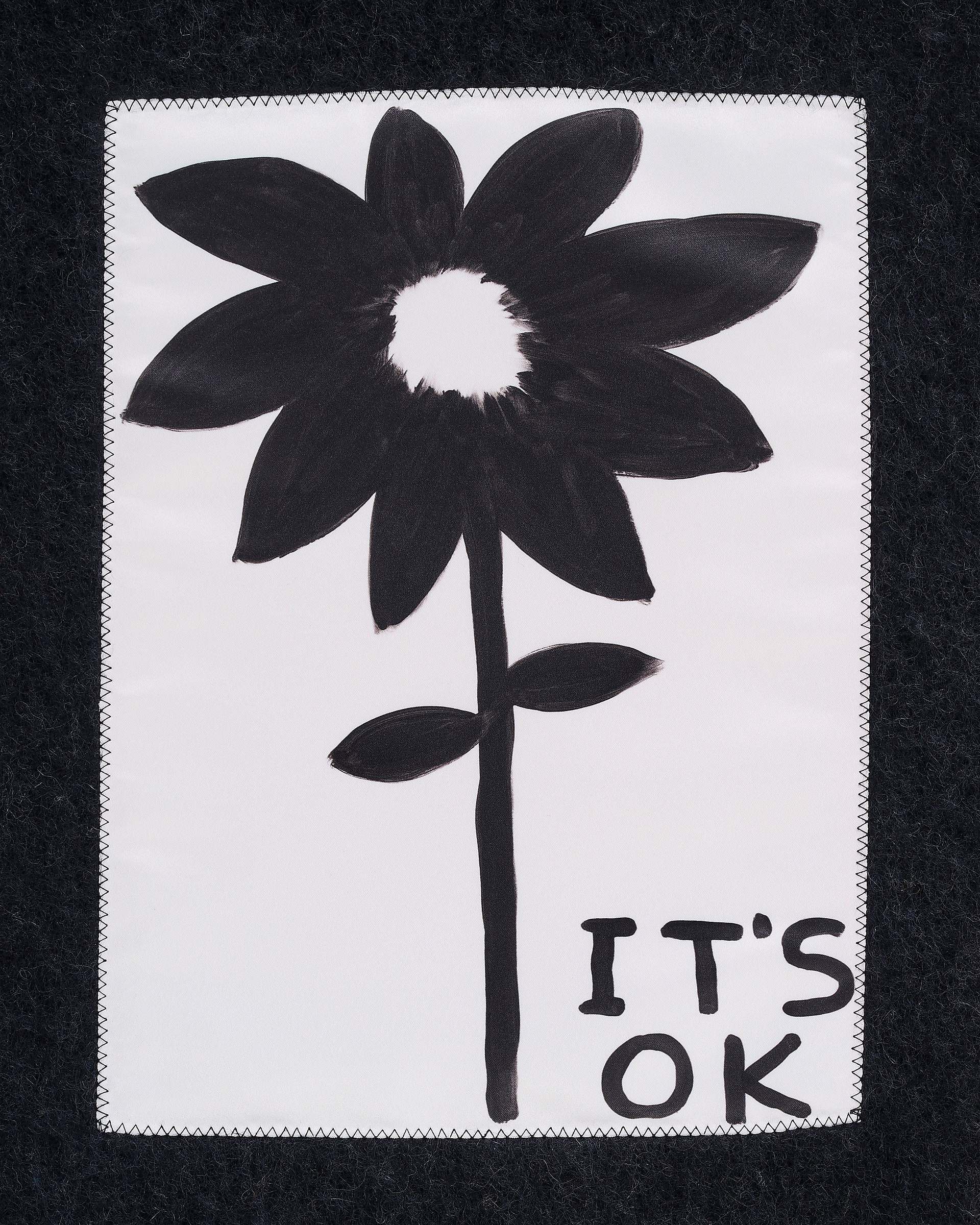David Shrigley X Marc Jacobs It's Ok Wool Scarf - Black Multi | Marc Jacobs for sale