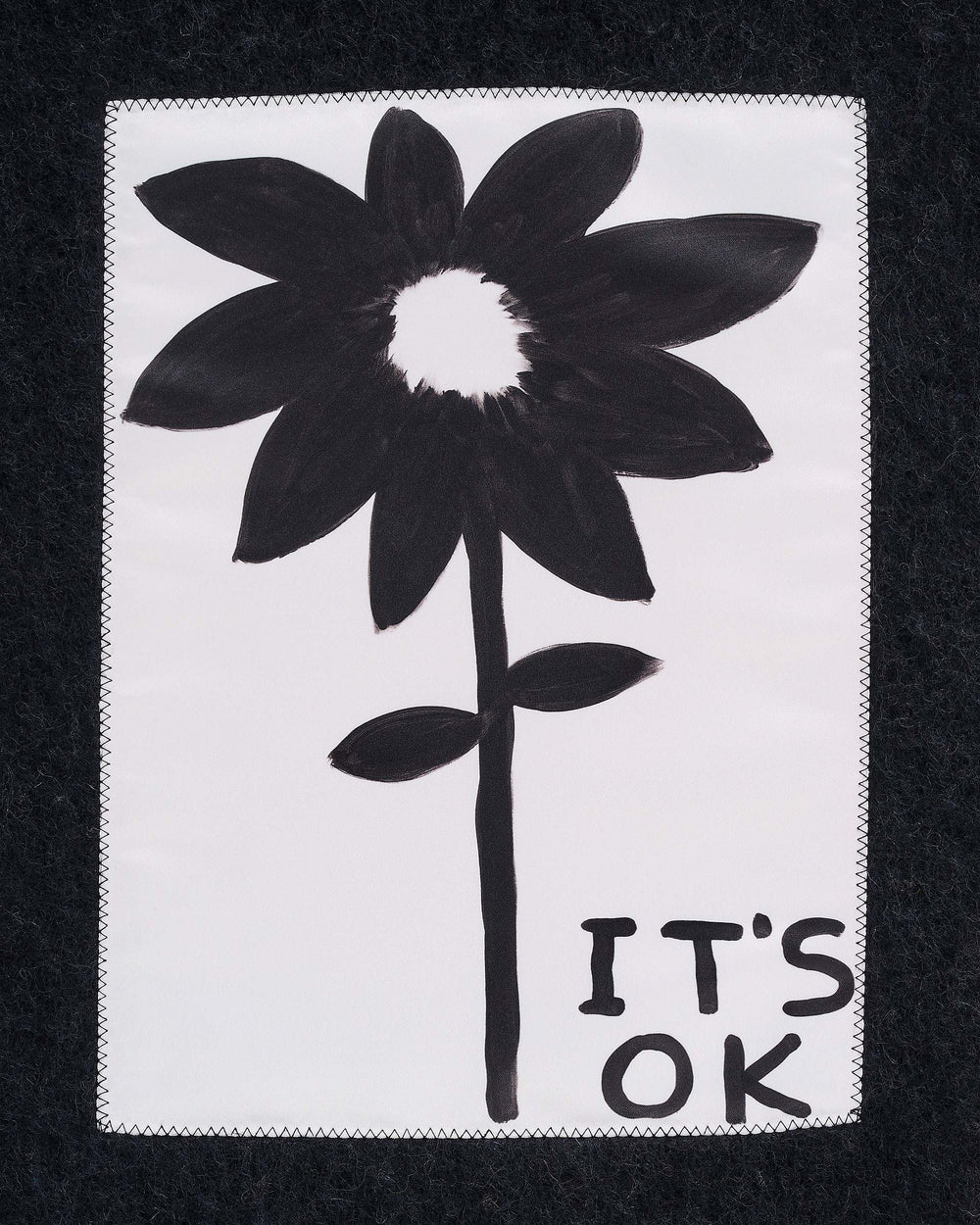 David Shrigley X Marc Jacobs It's Ok Wool Scarf - Black Multi | Marc Jacobs for sale