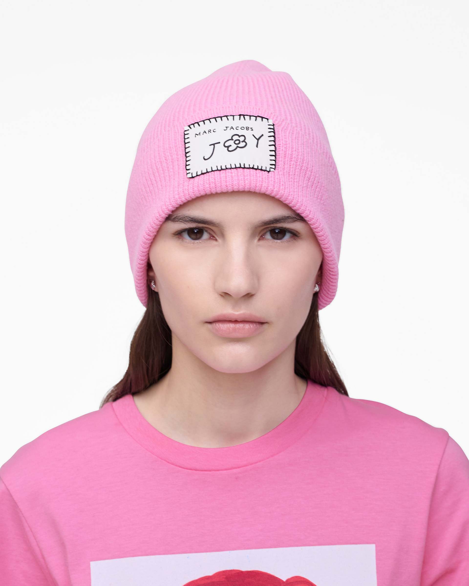 David Shrigley X Marc Jacobs Joy Beanie - Pink Multi | Marc Jacobs on sale