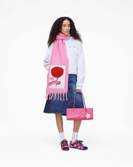 David Shrigley X Marc Jacobs Oh Rose Wool Scarf - Pink Multi | Marc Jacobs US