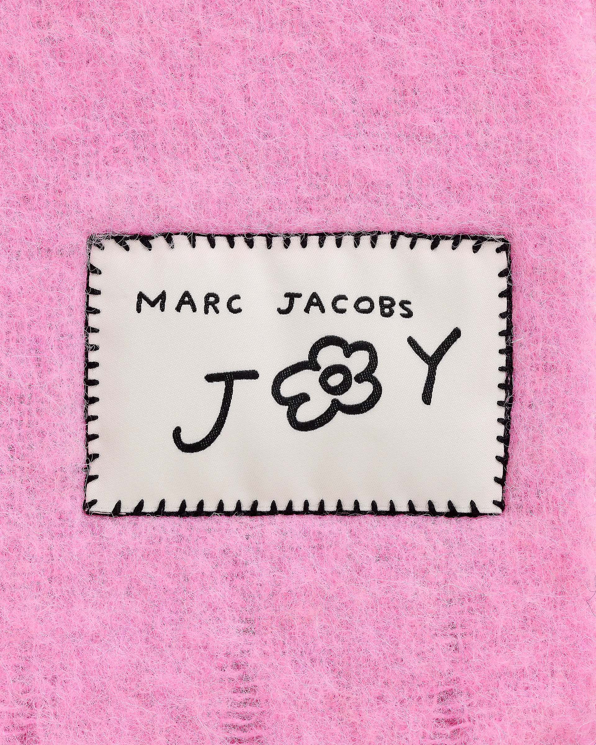 David Shrigley X Marc Jacobs Oh Rose Wool Scarf - Pink Multi | Marc Jacobs US