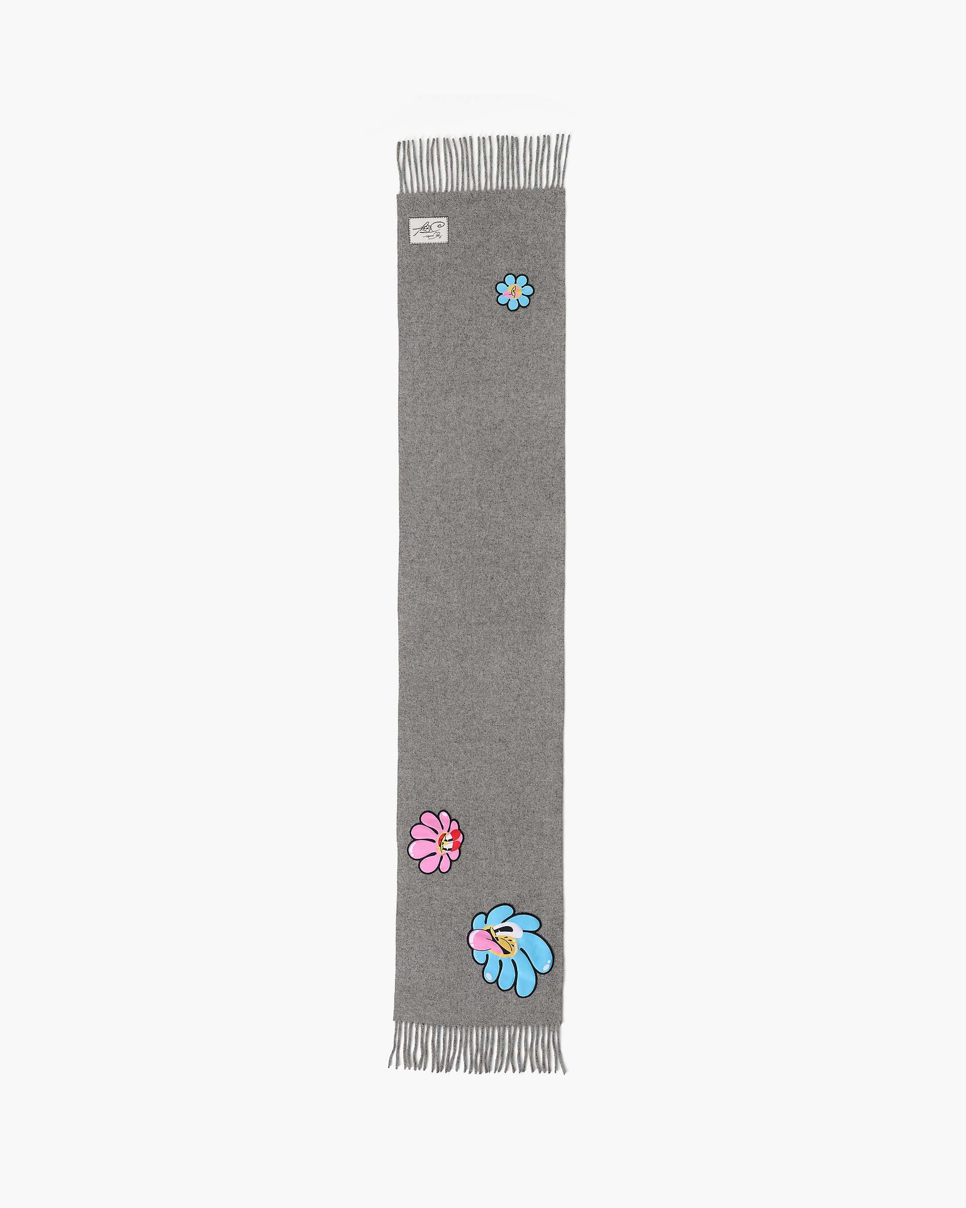 Hattie Stewart X Marc Jacobs Daisy Wool Scarf - Grey Multi | Marc Jacobs discount