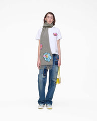 Hattie Stewart X Marc Jacobs Daisy Wool Scarf - Grey Multi | Marc Jacobs discount