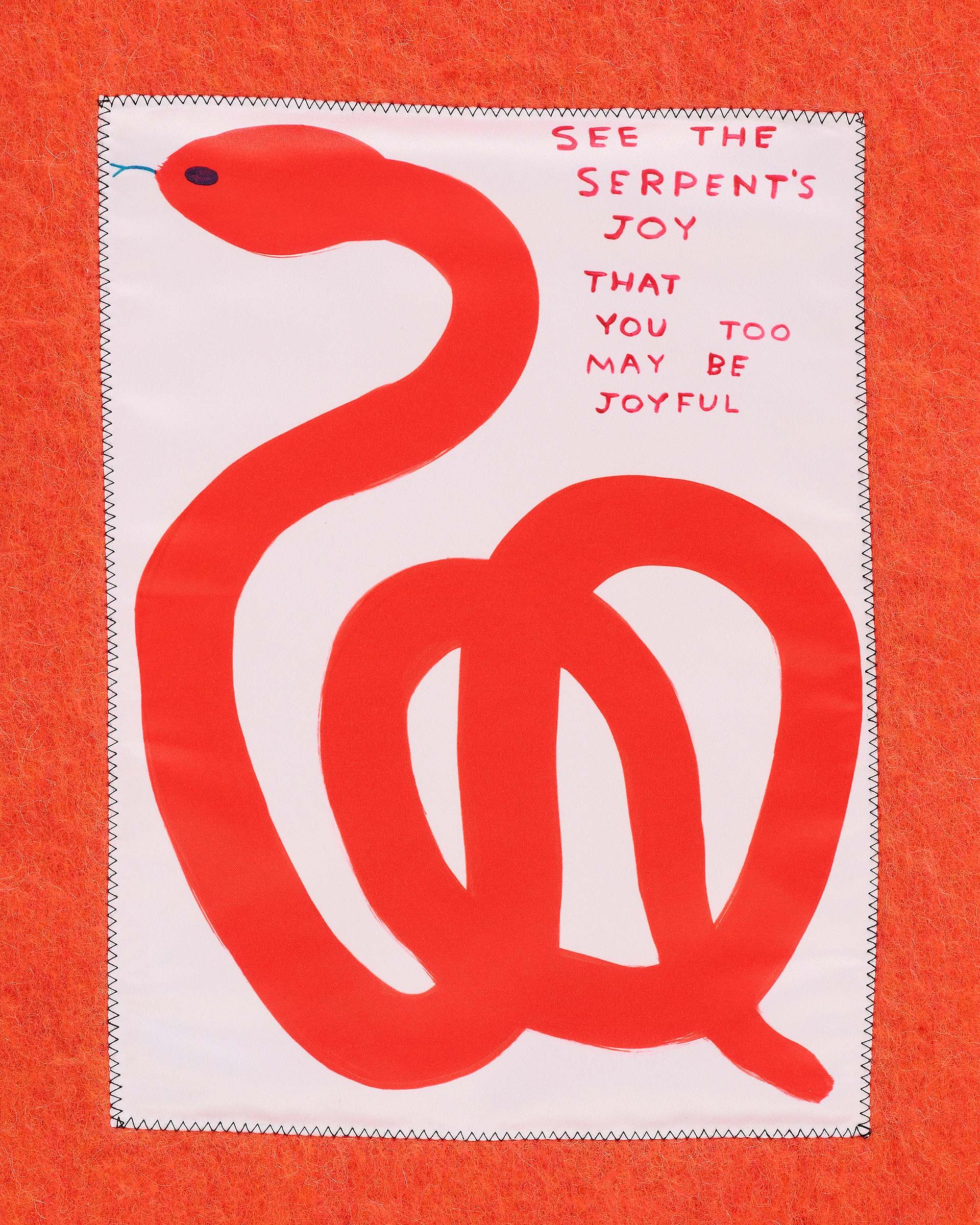 David Shrigley X Marc Jacobs Snake Wool Scarf - Orange Multi | Marc Jacobs sale