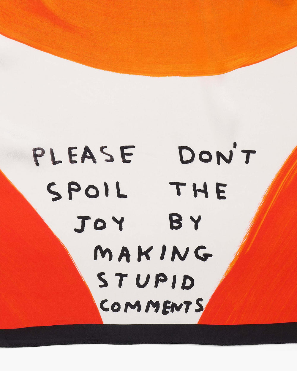 David Shrigley X Marc Jacobs Joy Silk Scarf - Orange Multi | Marc Jacobs on sale