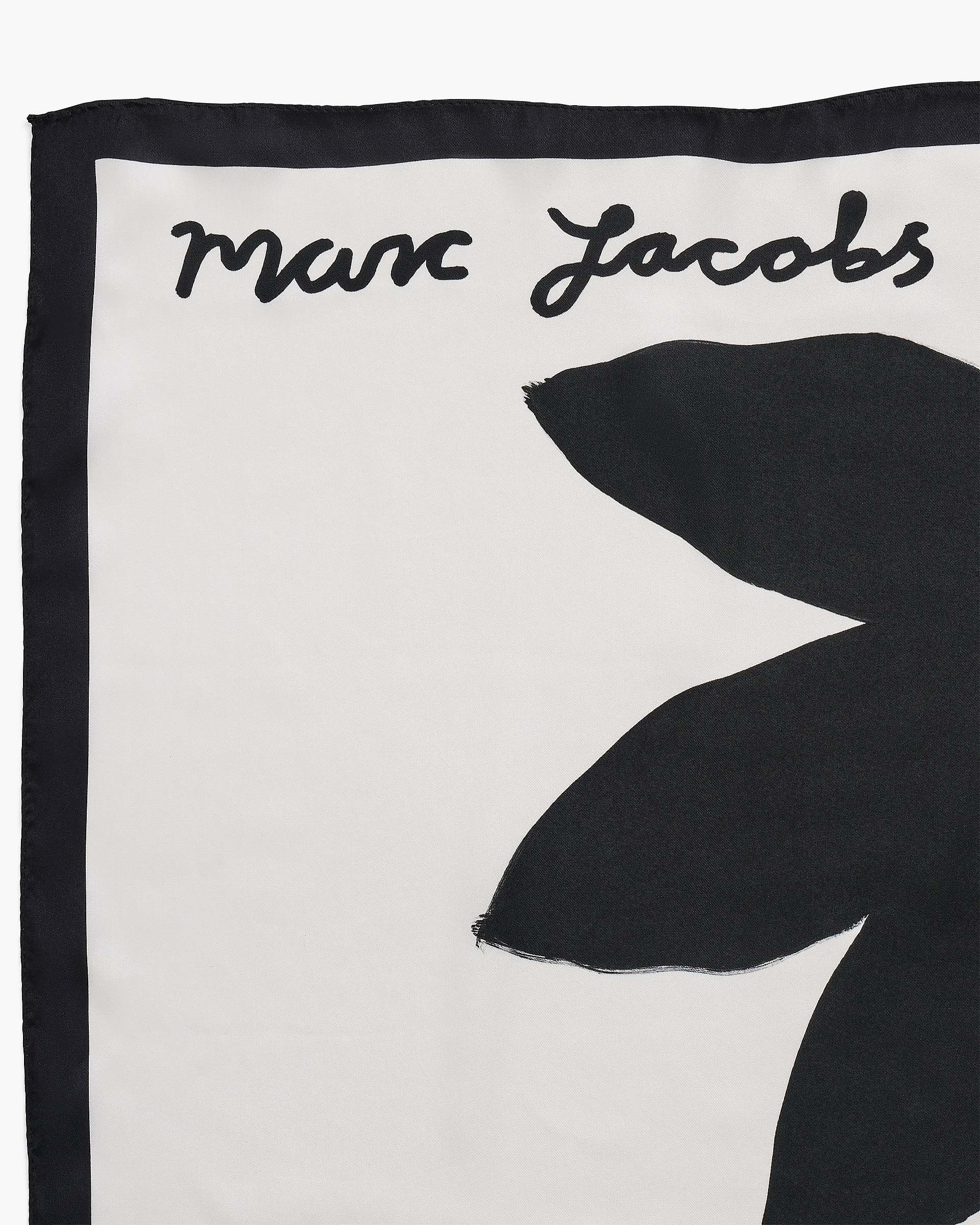 David Shrigley X Marc Jacobs It's Ok Silk Scarf - White Multi | Marc Jacobs online
