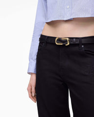The Dual Belt - Black/Gold | Marc Jacobs discount