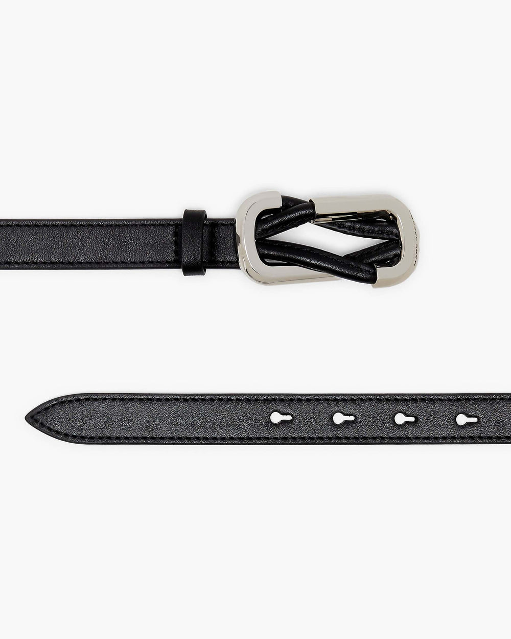 The Dual Belt - Black/Silver | Marc Jacobs online