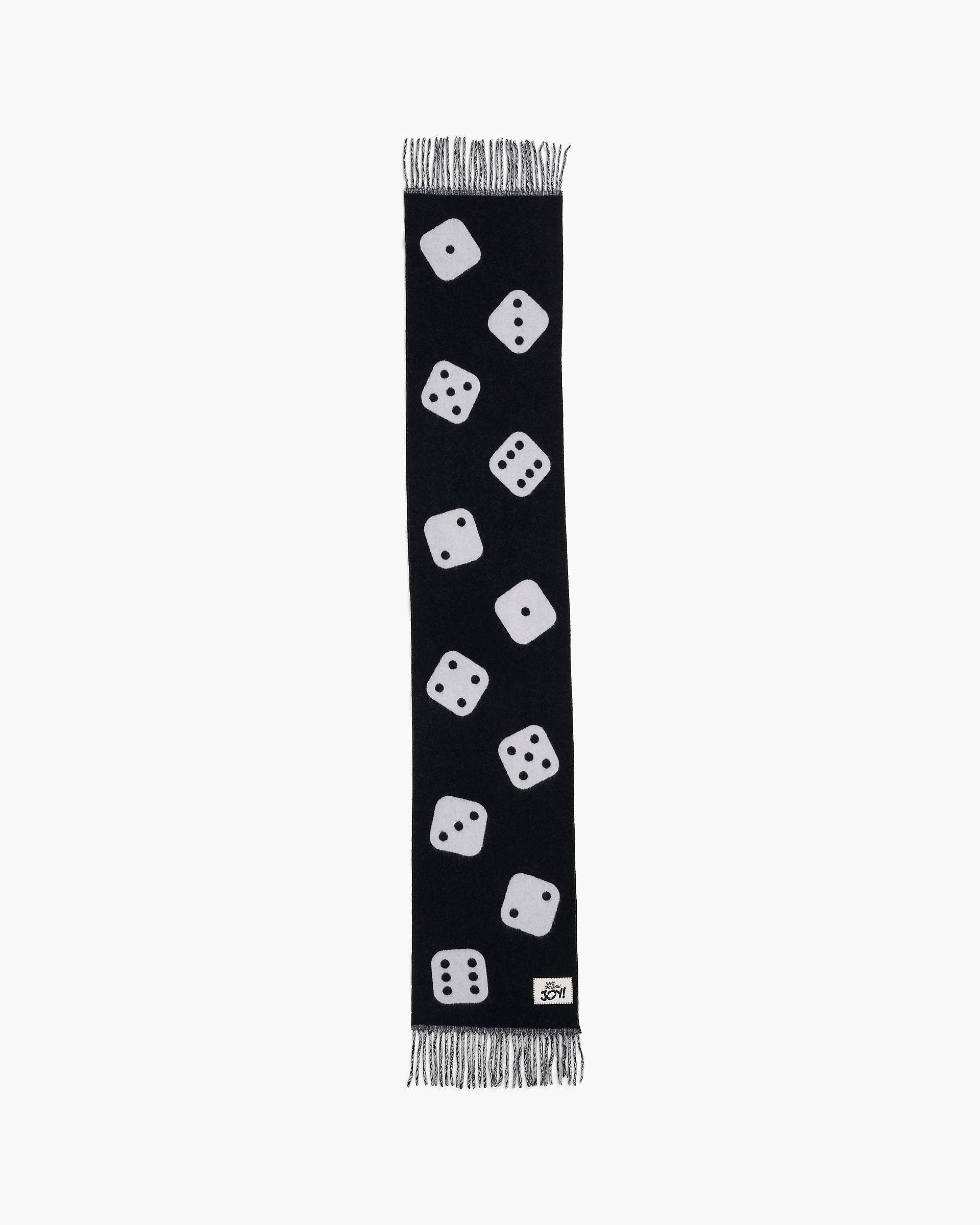 Derrick Adams X Marc Jacobs Dice Wool Scarf - Black Multi | Marc Jacobs on sale