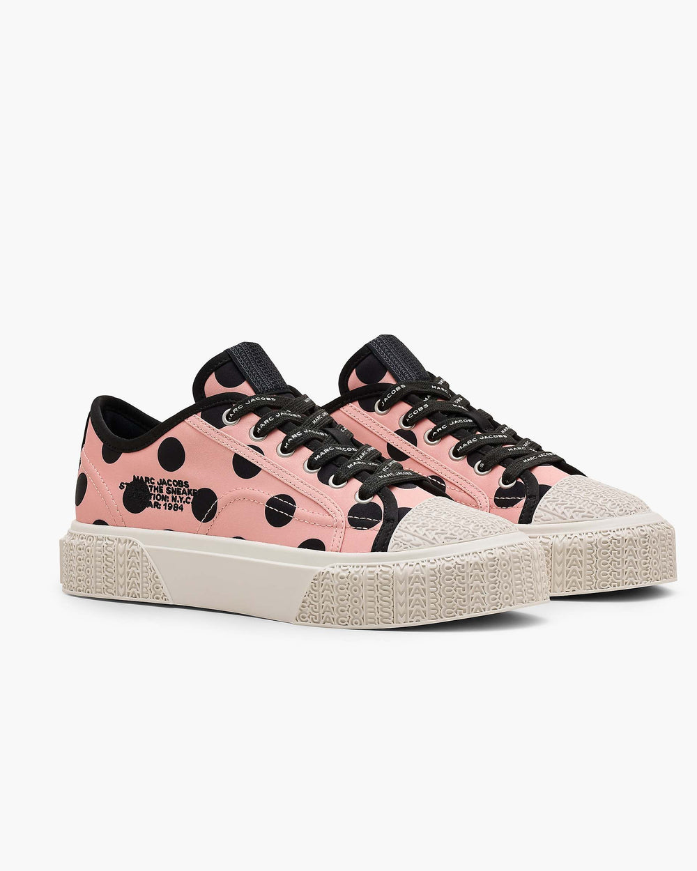 The Satin Dots Sneaker - Peach Multi | Marc Jacobs on sale