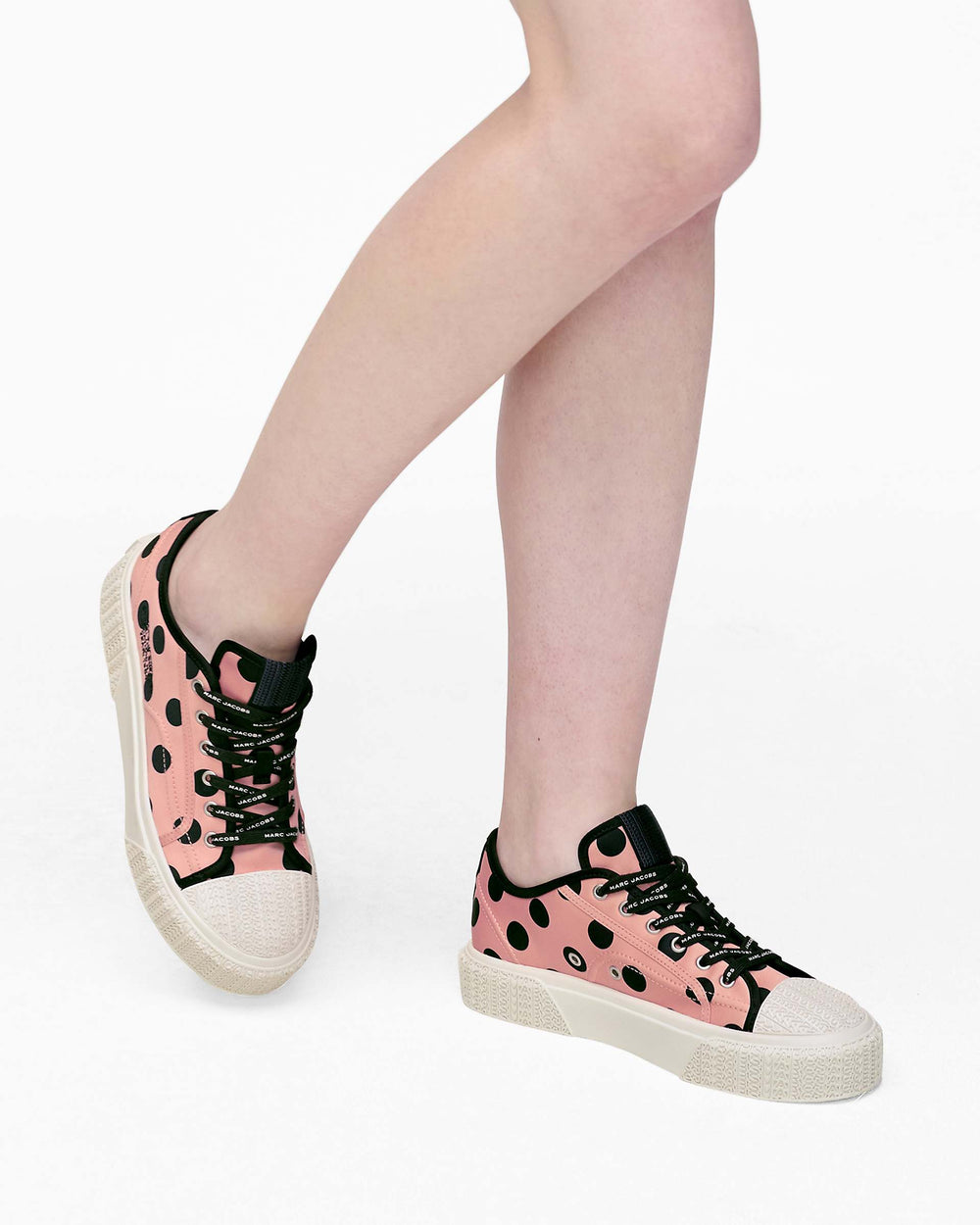 The Satin Dots Sneaker - Peach Multi | Marc Jacobs on sale