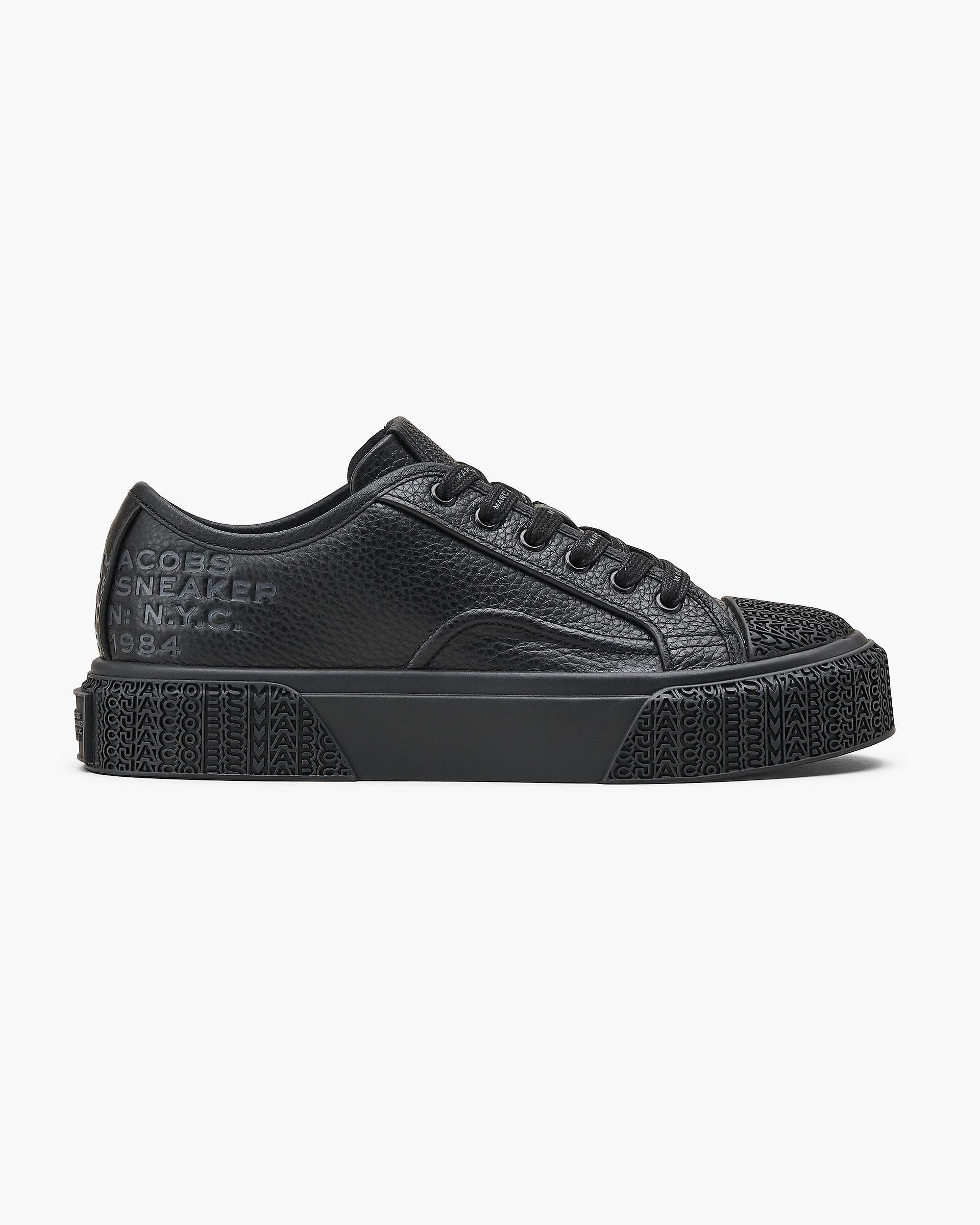 The Leather Sneaker - Black | Marc Jacobs US