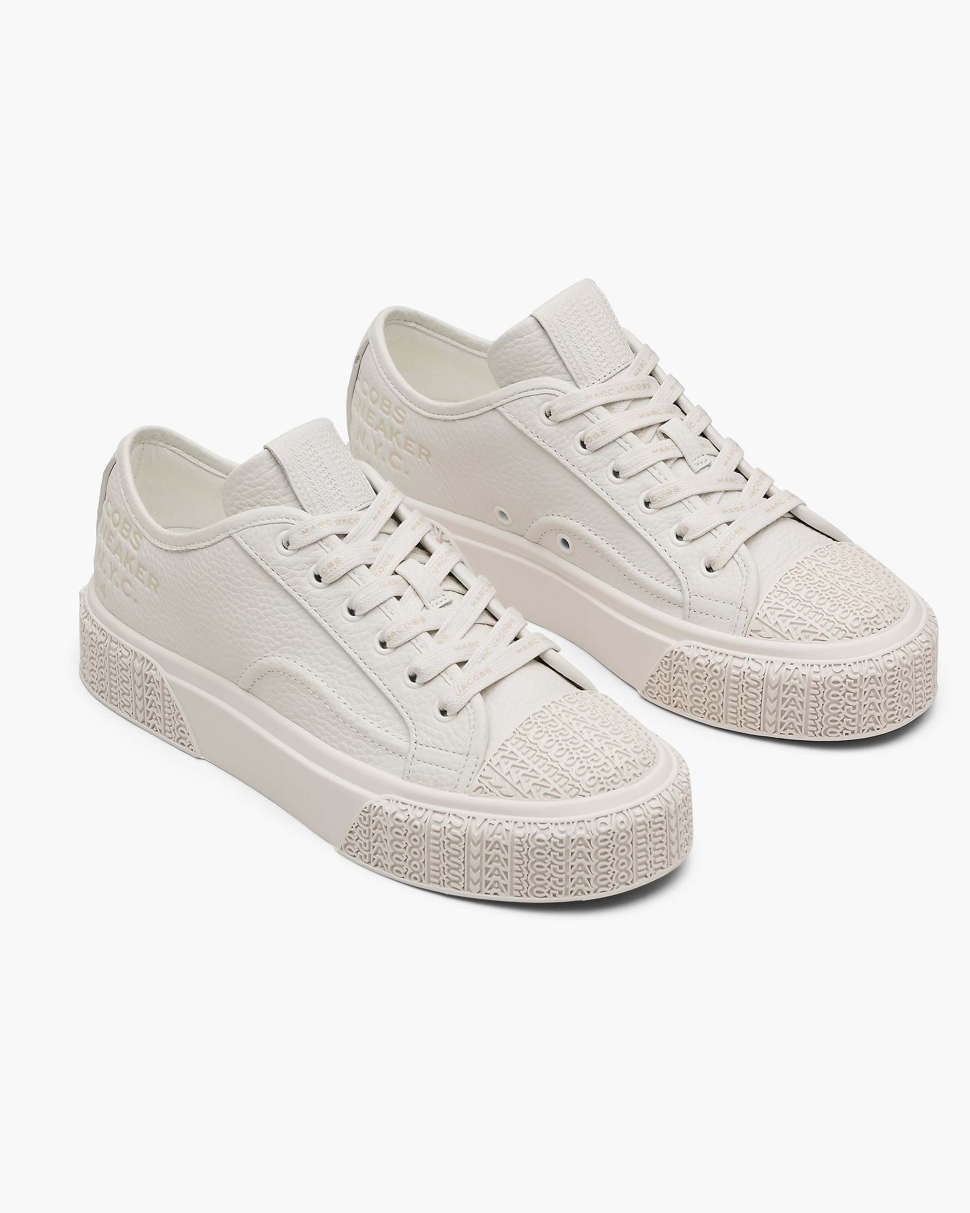 The Leather Sneaker - Cotton White | Marc Jacobs online