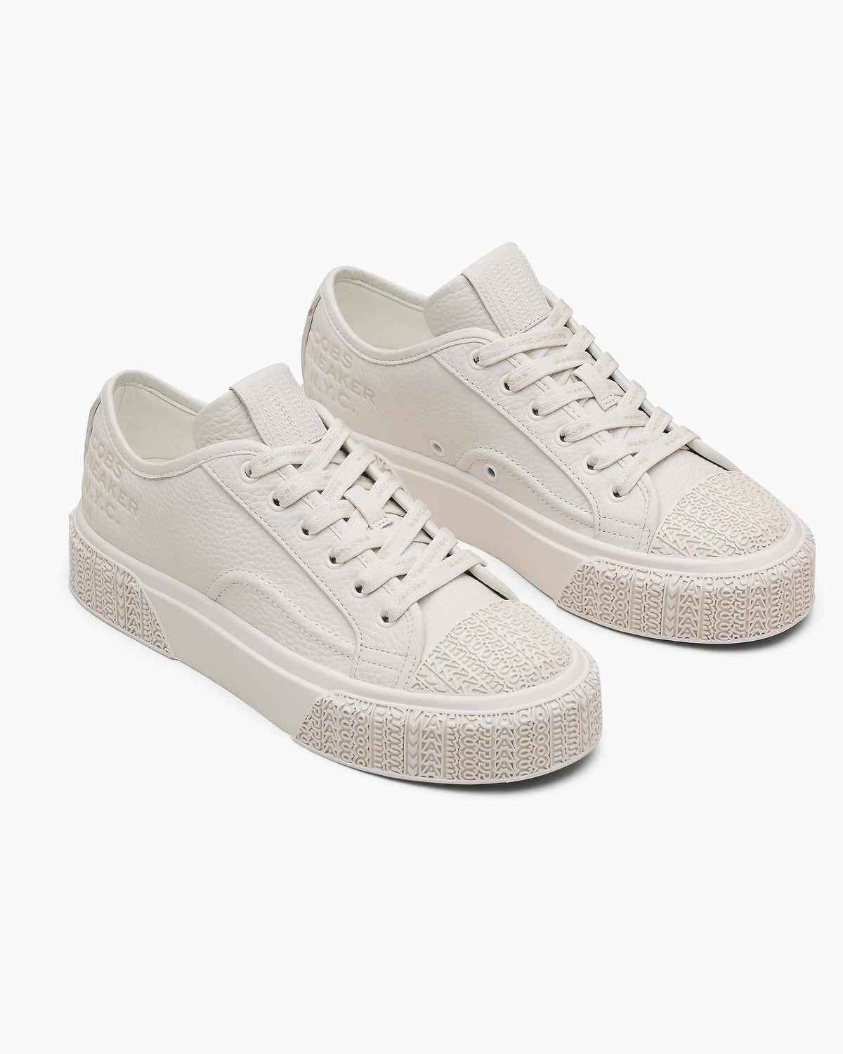 The Leather Sneaker - Cotton White | Marc Jacobs online