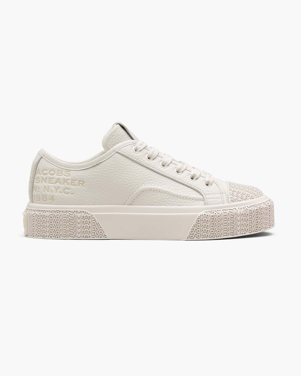 The Leather Sneaker - Cotton White | Marc Jacobs online