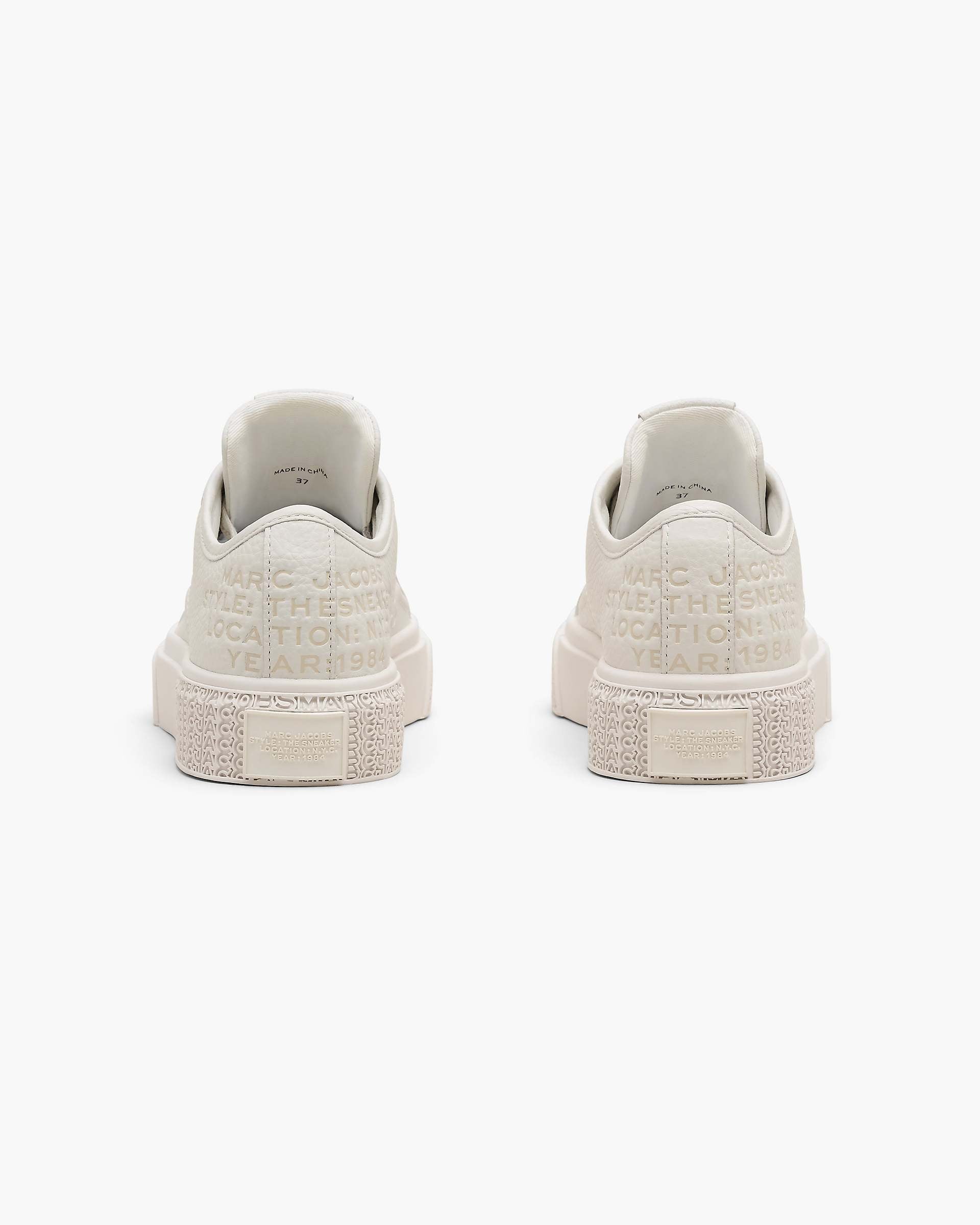The Leather Sneaker - Cotton White | Marc Jacobs online
