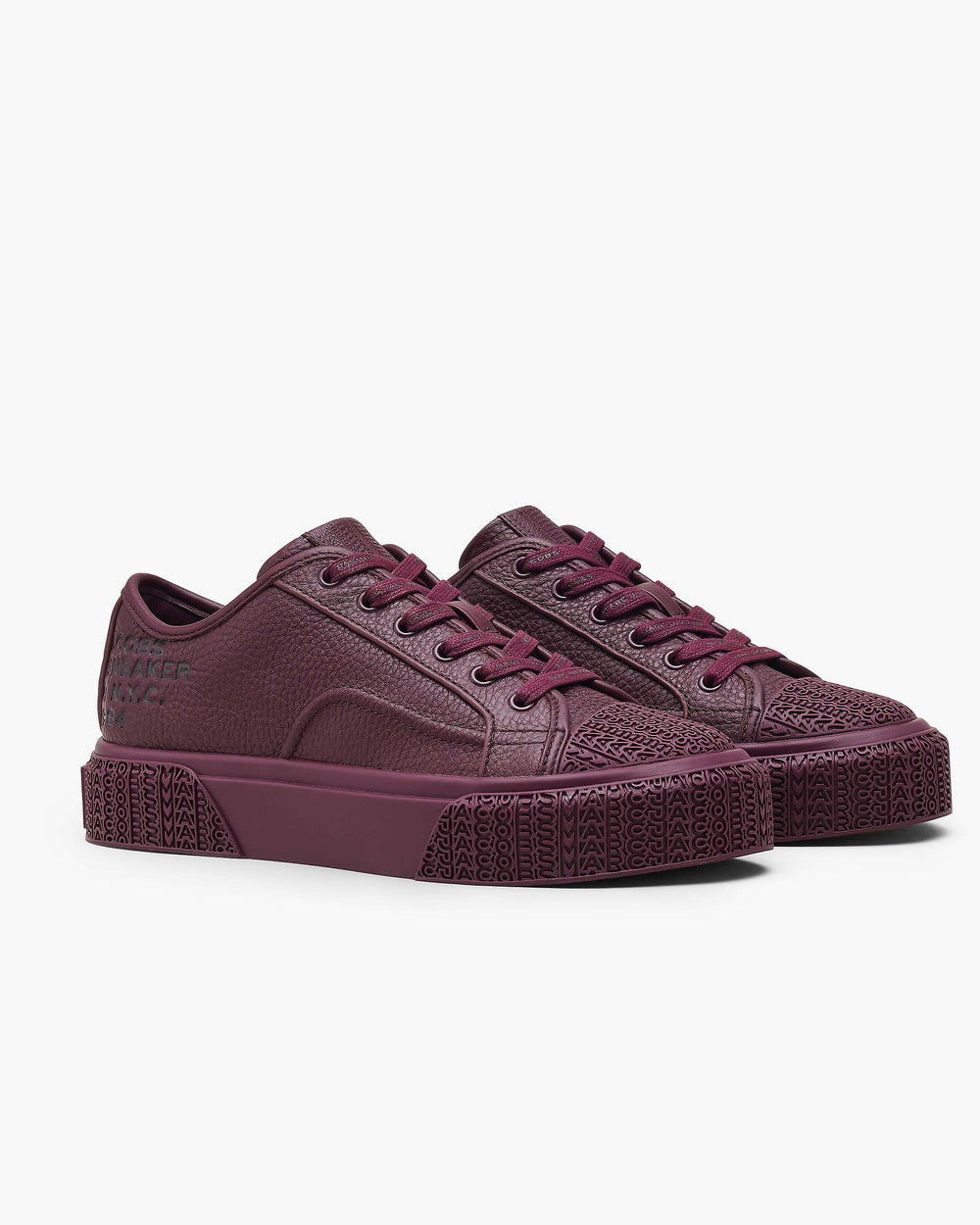 The Leather Sneaker - Dark Plum | Marc Jacobs discount